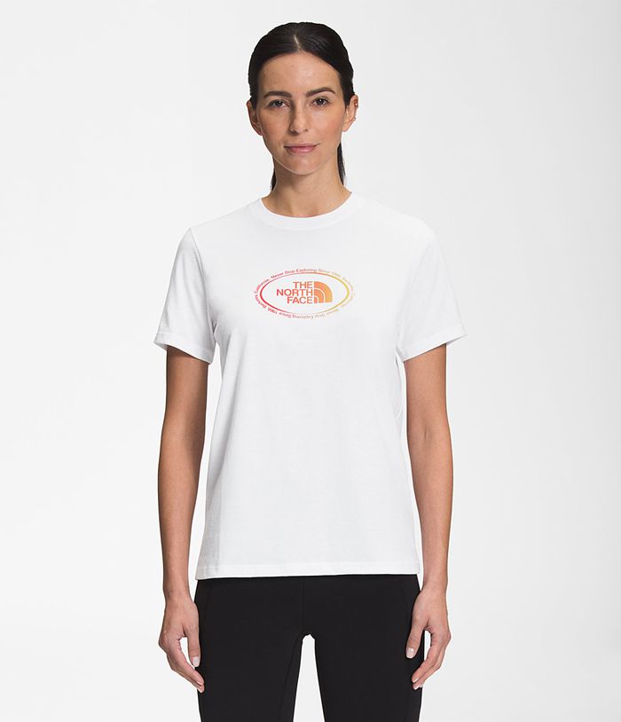 The North Face T-Shirts Ασπρα Γυναικεια Κοντομανικα Graphic - Greece 6724DFBCG